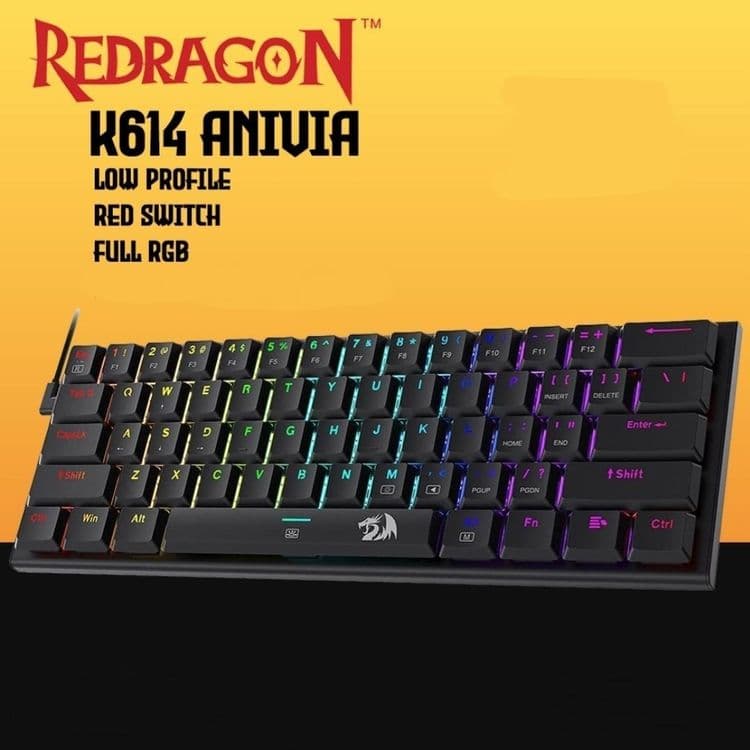 Redragon ANIVIA RGB Механическая Клавиатура 60% свитчи Red — 3