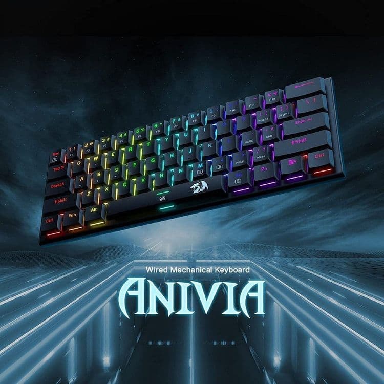 Redragon ANIVIA RGB Механическая Клавиатура 60% свитчи Red — 4