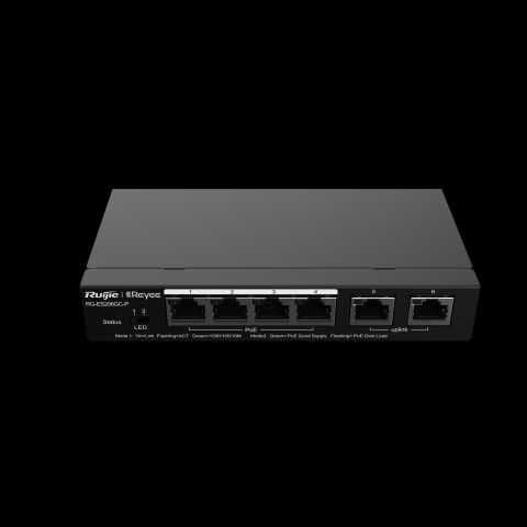 6-порт. гигабит управляемый PoE смарт-коммутатор Ruijie RG-ES206GC-P — 3