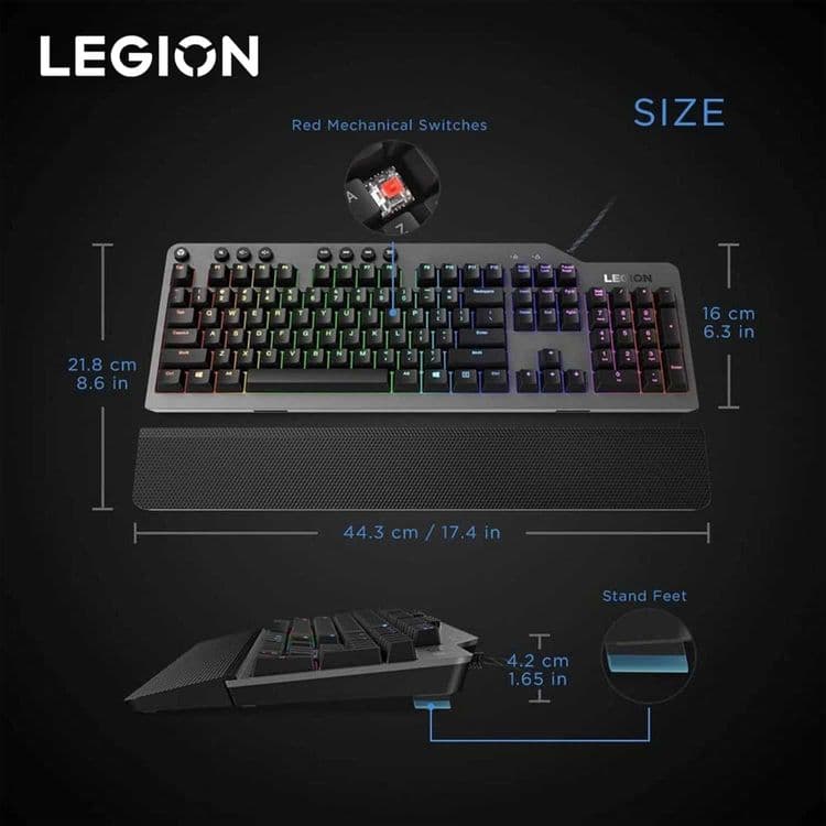 Игровая клавиатура Lenovo Legion K500 RGB Mechanical — 6