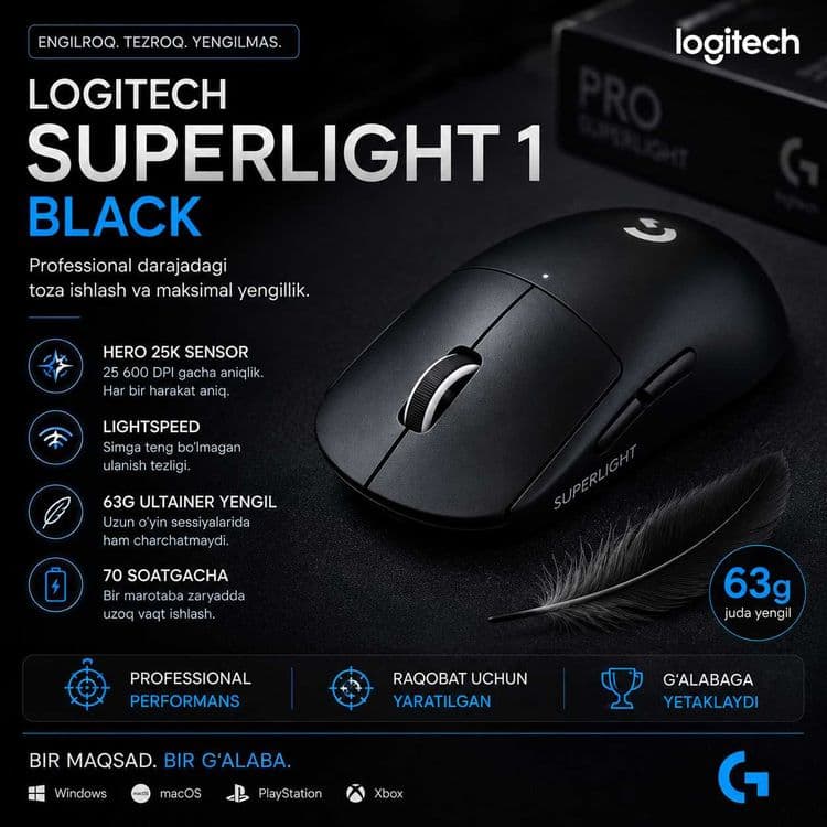 Logitech Superlight 1 black — 1