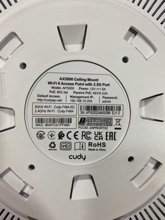 Router Потолочный точка доступ Cudy Cudy AP3000 — 7