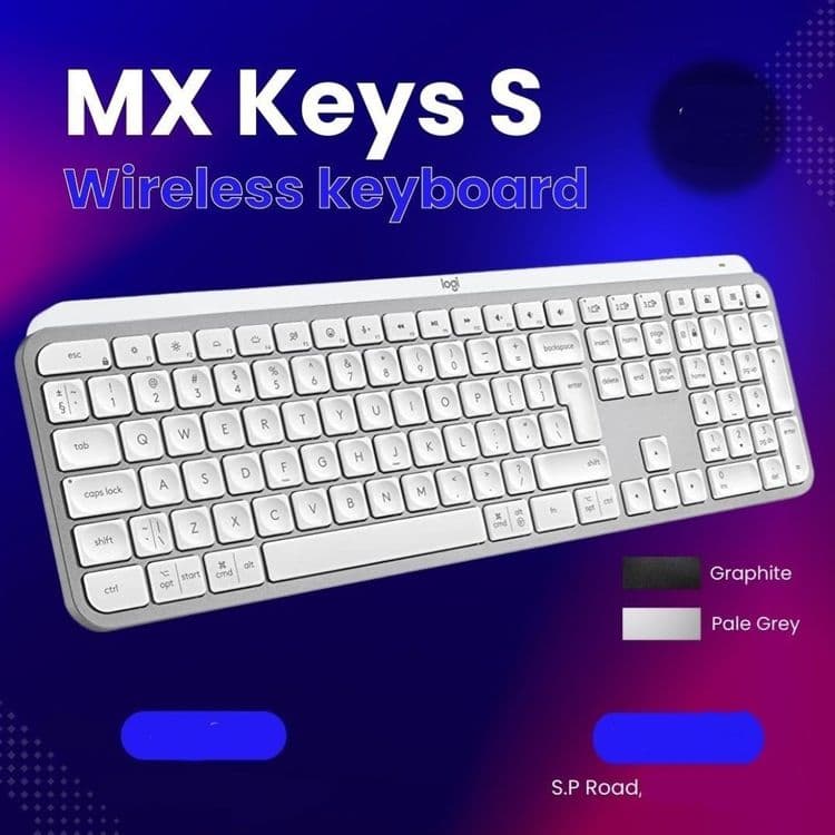 Logitech mx keys s Black Беспроводная Клавиатура — 3