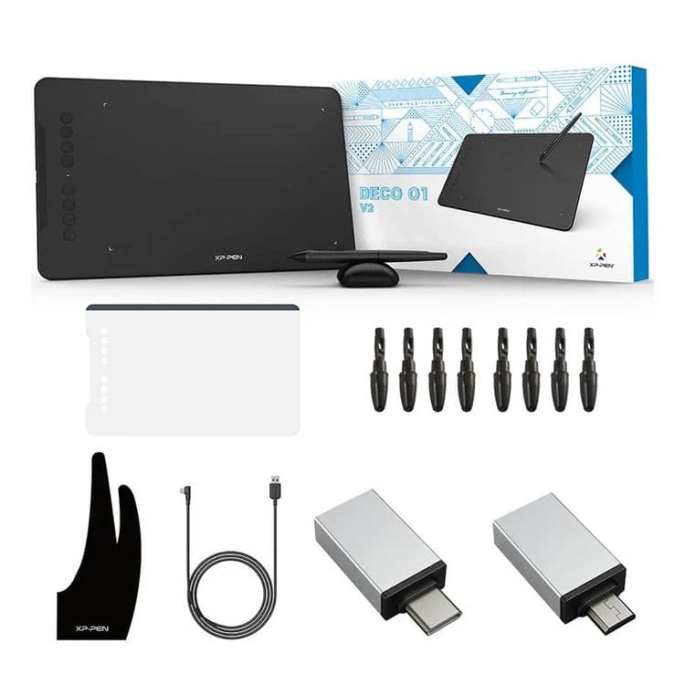 Абсолютно новый, запечатанный графический планшет XP-PEN Deco01V2 — 2