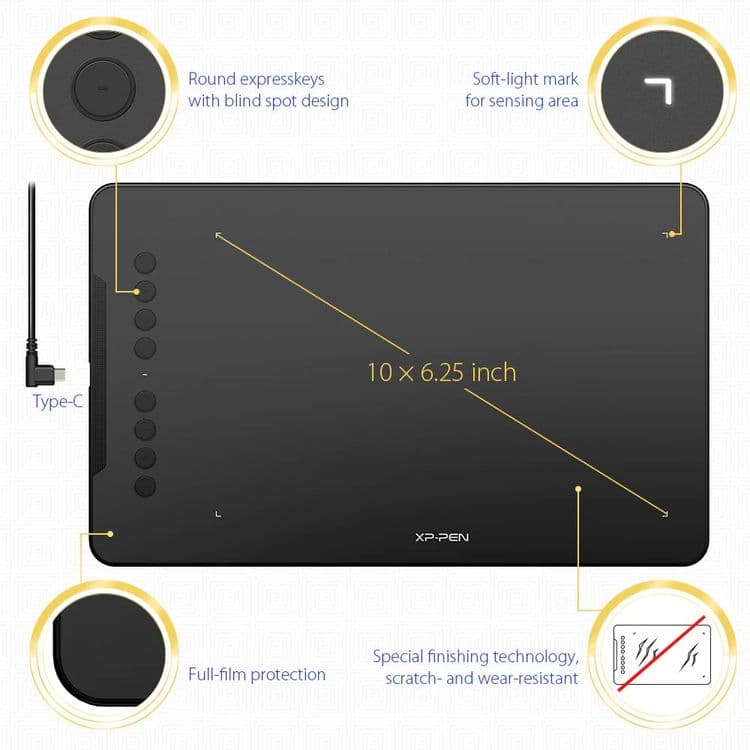 Абсолютно новый, запечатанный графический планшет XP-PEN Deco01V2 — 3