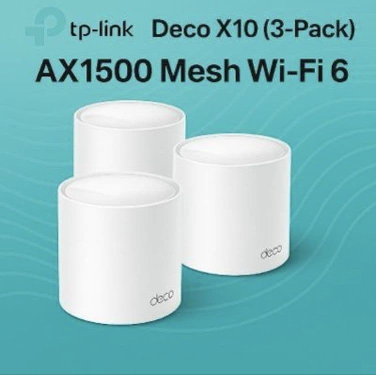 Tp link Deco X10 3 pack WiFi 6 1 yil garantiya optom — 3