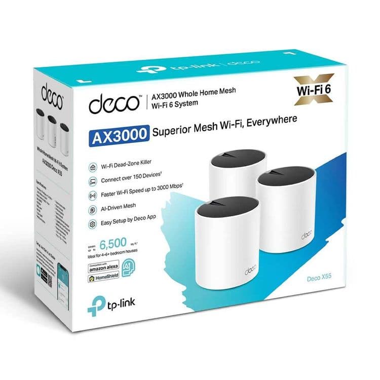 TP-Link Deco X55 3-pack Mesh Wi-Fi 6 роутер — 4