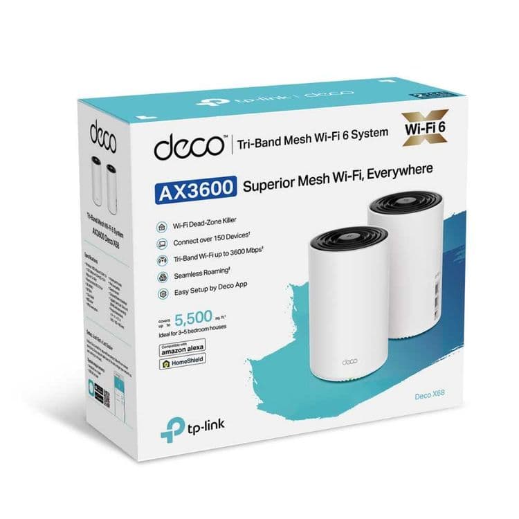 TP-Link Deco X68 (1 pack) / AX3600 Wi-Fi 6 Home Mesh Роутер*-* — 1