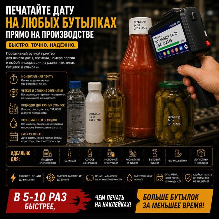 Ручной Принтер для Маркировки и Штрихкодов — 5