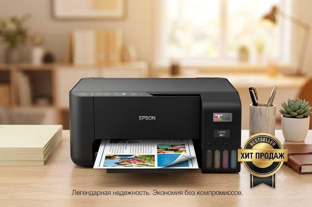 МФУ принтер Epson EcoTank L3250 А4 Оригинал !!! — 1