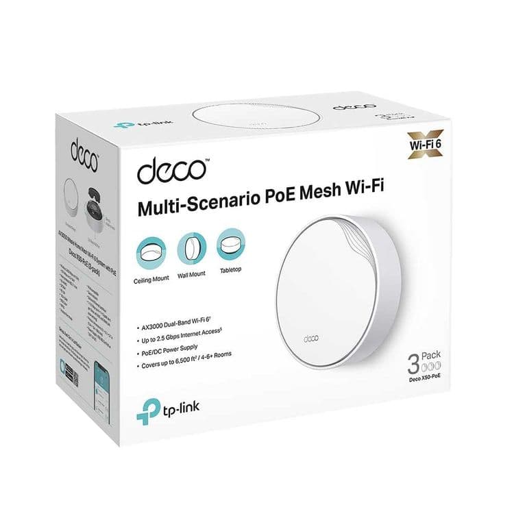 Tp-Link Deco X50 Poe 3-pack Mesh-система Wi-Fi 6 — 8