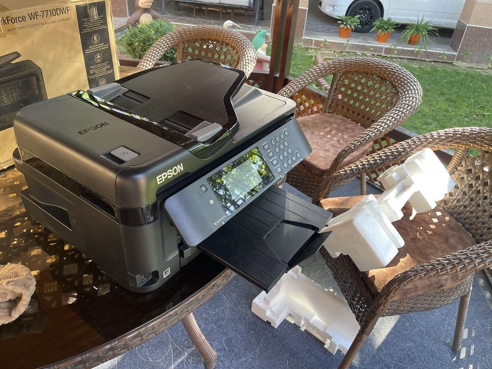 Продам малоиспользенный цветной принтер!! Epson WF7710DWF A3+ формате — 3