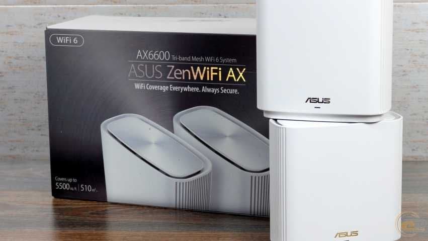 Wi-Fi роутер - ASUS ZenWiFi AX XT8 (2-Pack) AX6600 Tri Band — 1