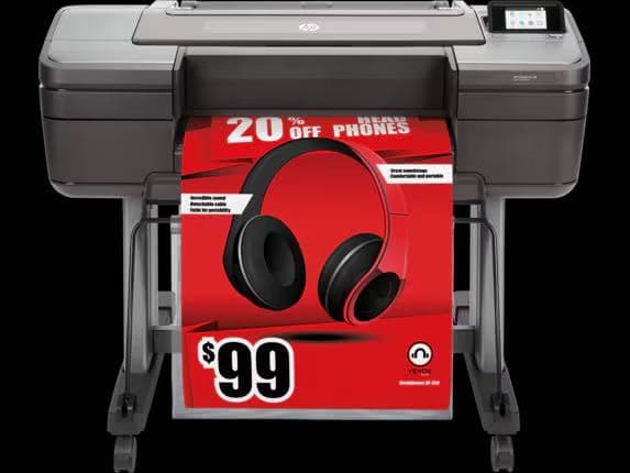 Новый широкоформатный принтер HP DesignJet Z6 24" и набор чернил — 1