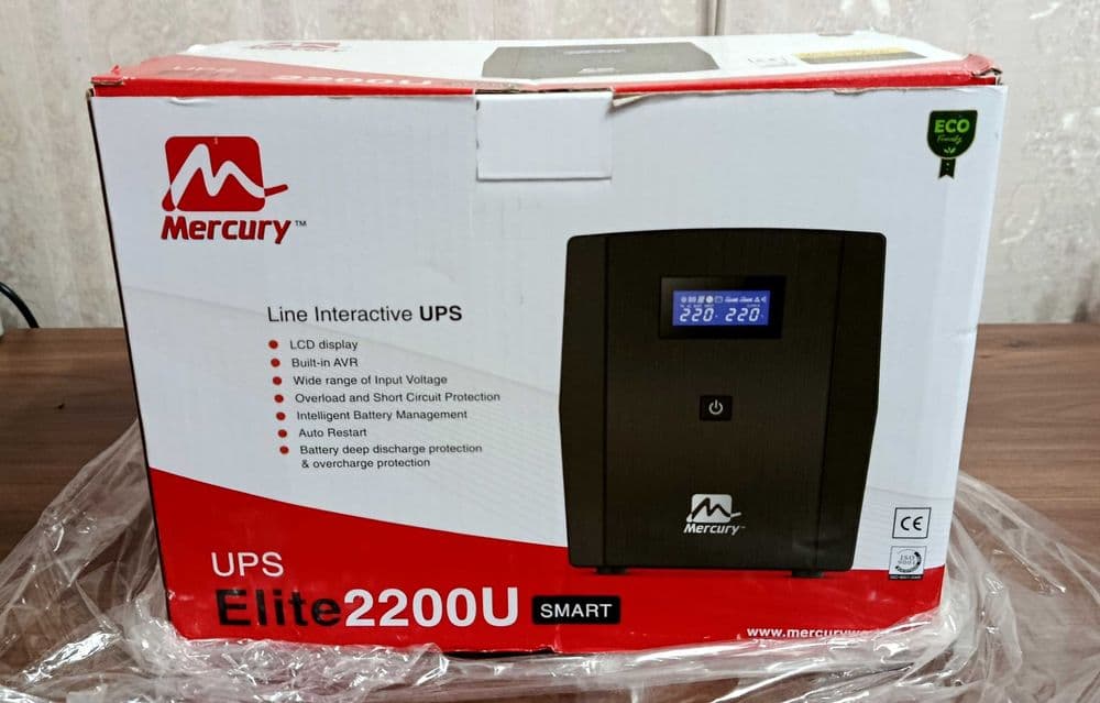 Новый ИБП 1320W (UPS) Mercury elite 2200u Smart — 1