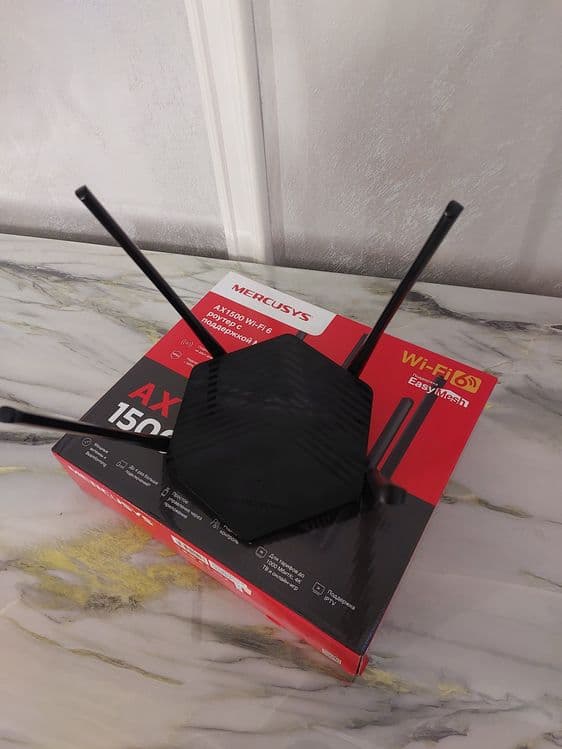 Wifi 6 авлод mercusys MR60X AX1500 Wi-Fi 6 двухдиапазонный wifi роутер — 4