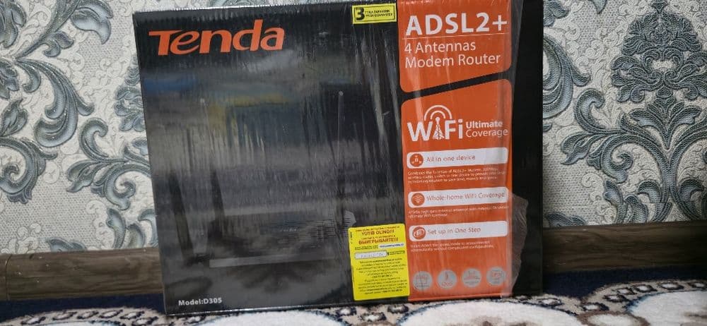 Tenda 4 shoxli moshniy wifi router xam adsl xam gpon — 2