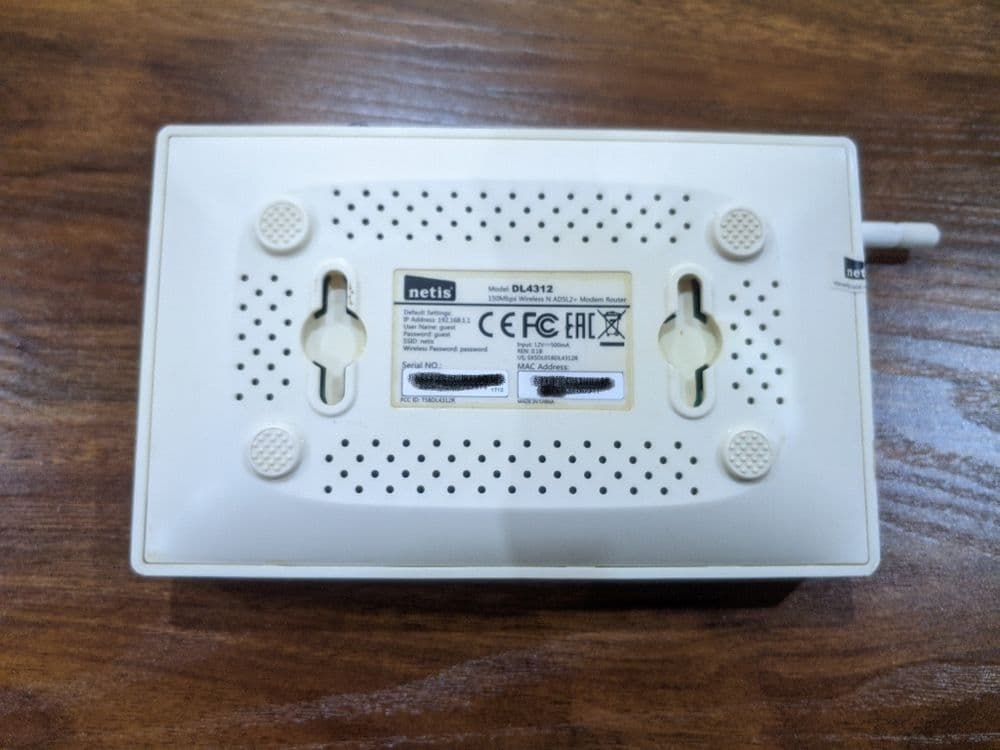 NETIS ADSL wifi router — 3