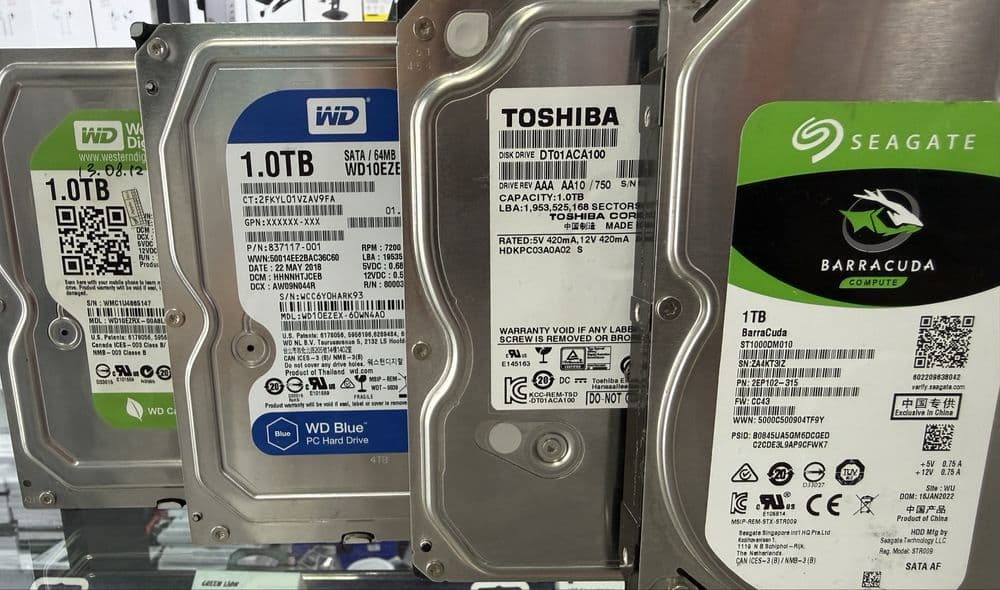 Продам по оптом цене HDD 1 Tb, 100%