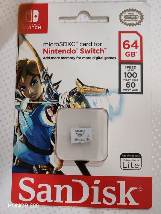 SanDisk Nintendo switch microsd 64gb 4K V30 — 1