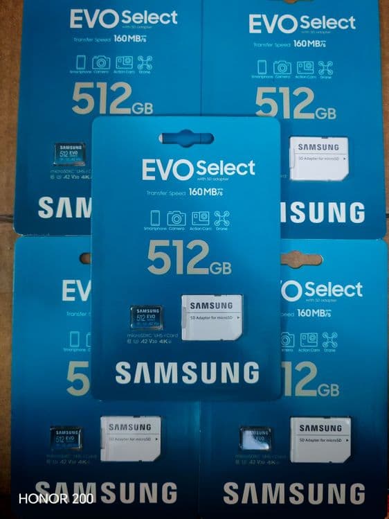 Samsung evo select MicroSD 512GB 4K 160mbs — 1