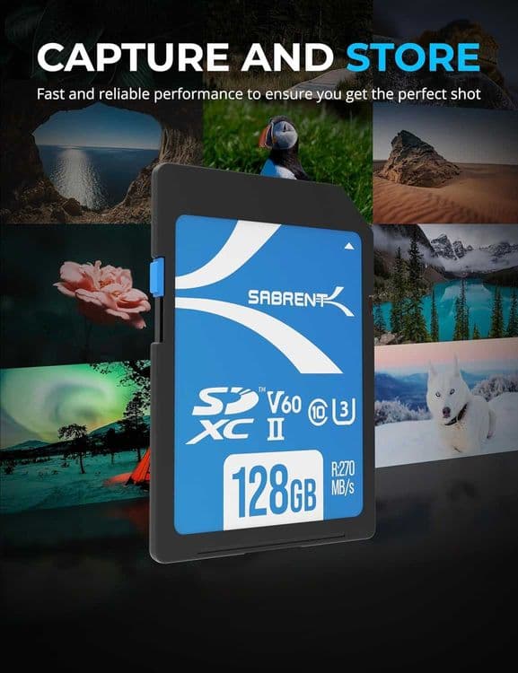 Lexar V60 SD UHS-II R270MB/s  флешка для камеры 128gb-40 yoki 256gb-60 — 6