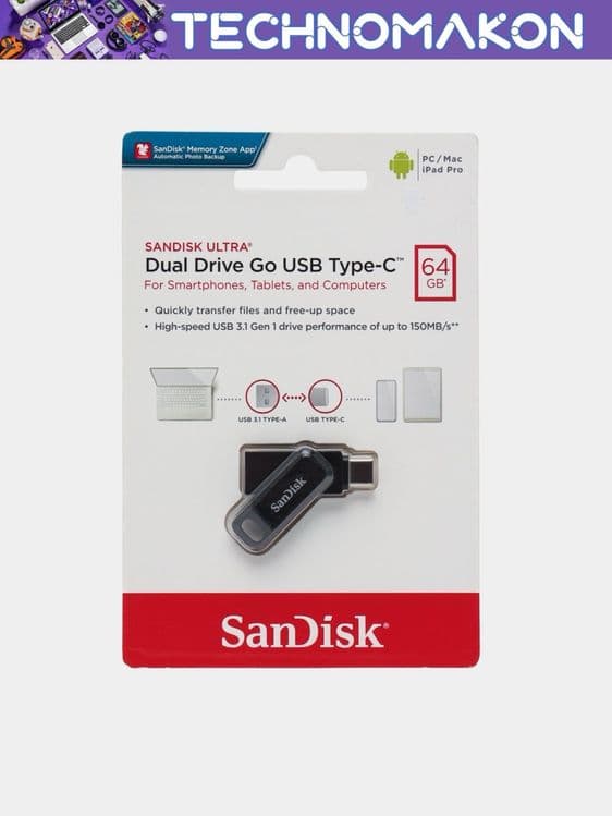 Sandisk ultra dual drive go USB  Type-C / Доставка 24/7 — 3