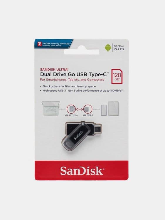 Флешкa SanDisk Ultra Dual Drive Go USB Type-c до 512гб — 1