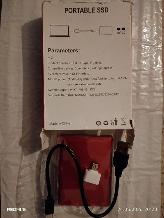 Внешний жесткий диск Portable ssd 1 Тб, 2 Тб, Сотилади — 3