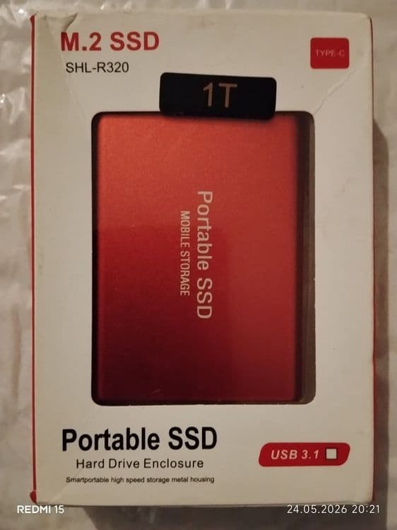 Внешний жесткий диск Portable ssd 1 Тб, 2 Тб, Сотилади — 4