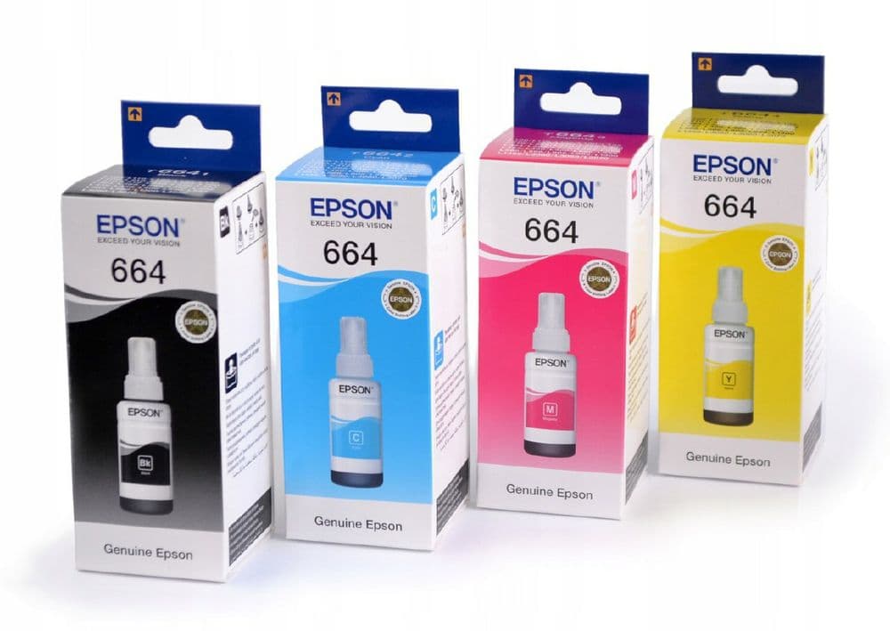 Оригинал! (4шт) Чернила и краска Epson 664,103,108 для Принтера — 4