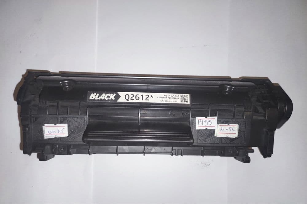 Картридж Black Q2612* original. С заправкой — 1