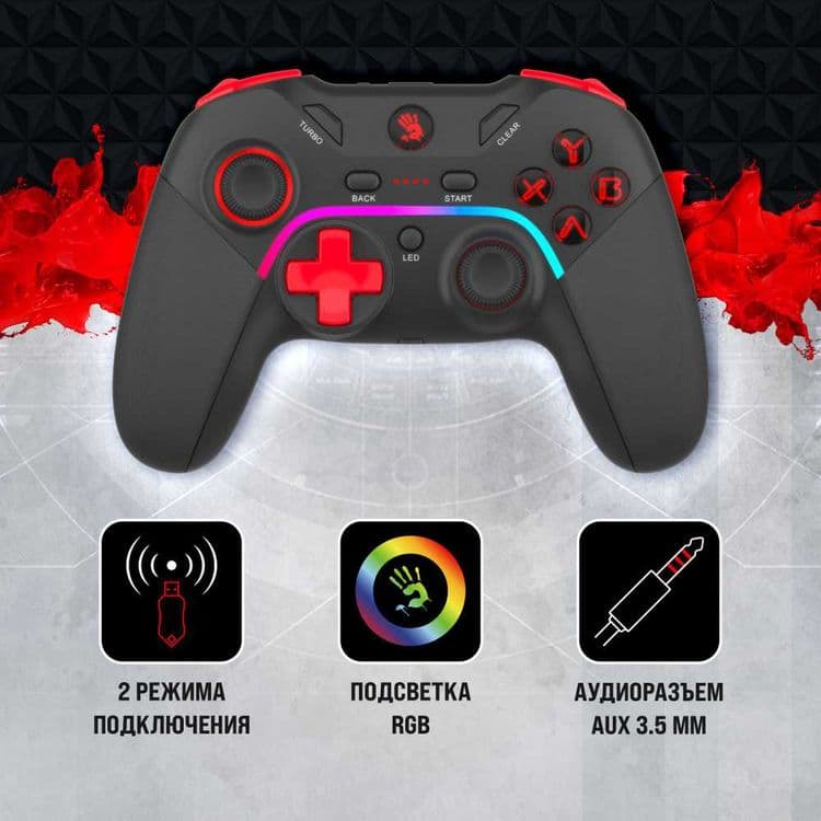 Беспроводной Геймпад Bloody GPW70 Sports — Удобство, Точность и Стиль — 2