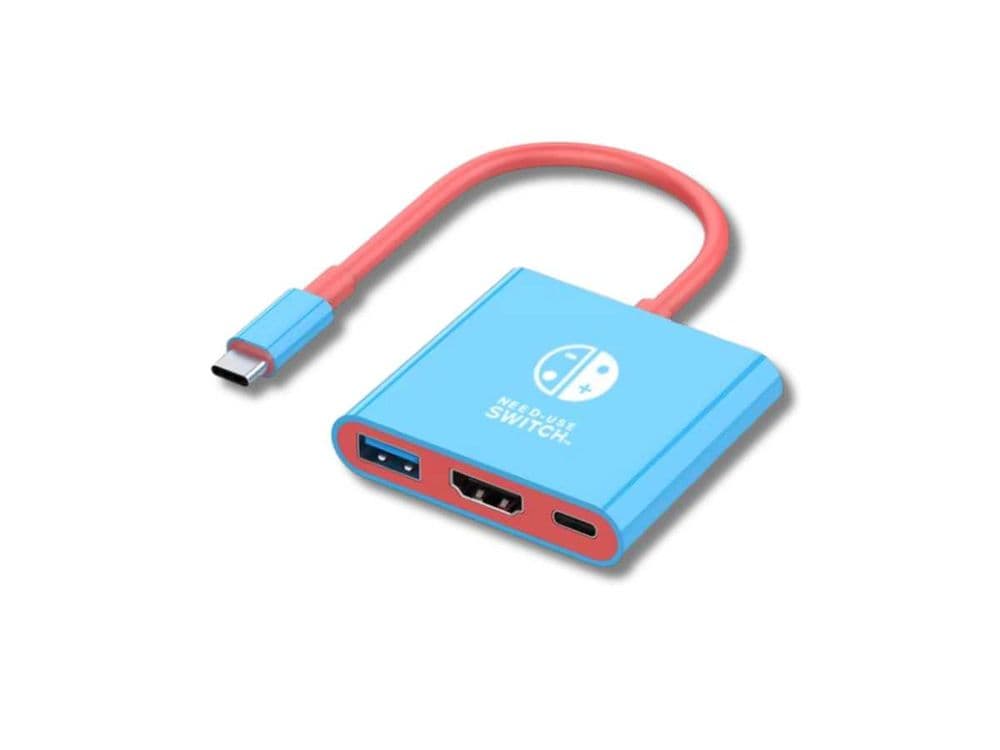 Nintendo Switch HUB, Adapter : HDMI + USB + Type-C | Быстрая доставка — 1