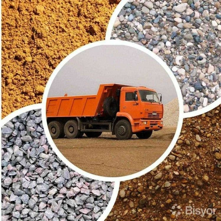 QUM • SHEBEN • BETON maxsulotlari   yetkazib berish xizmatlari mavjud