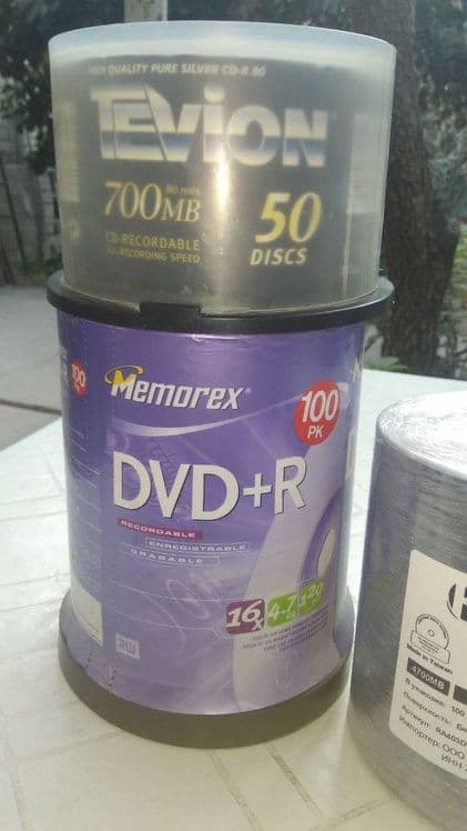 Чистые диски CD-R  DVD-R BD-R printable — 5