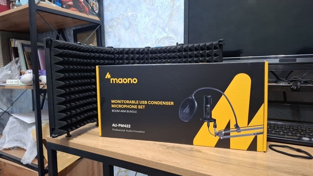 Домашний студийный комплект: Микрофон MAONO AU-PM422 + Экран — 1