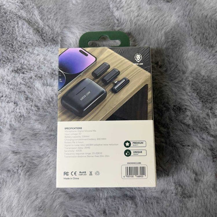 Microphone петличный микрофон беспроводной микрофон Green Lion — 2