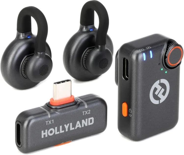 HOLLYLAND Lark M2S Премиальный звук Компактный беспроводной микрофон — 2