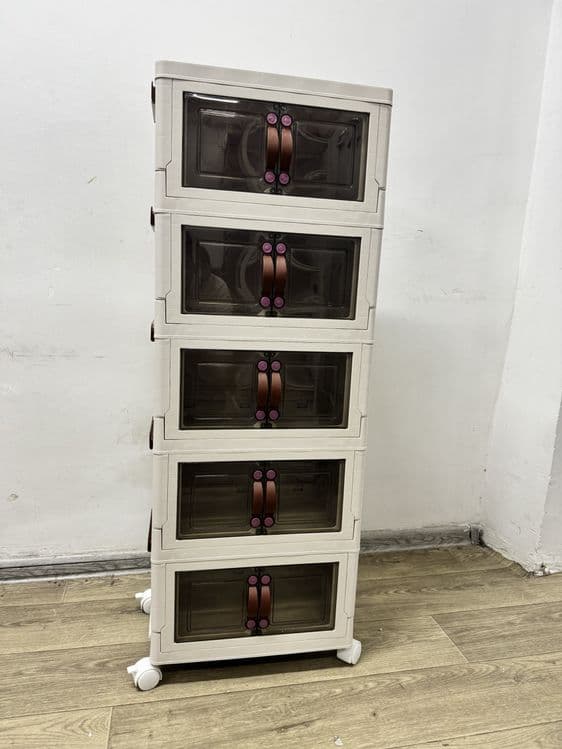 Plastik katlanadigan shkaf-transformer, 5 qavat — 2