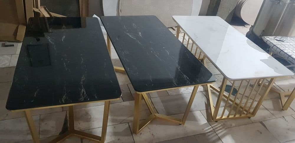 Jurnalniy stol usti Toshdan l  Журнальный столик из камень. 120×60 см. — 1