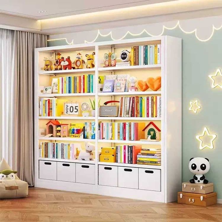 Книжный шкаф с откидной дверцей и защитой от пыли — 1