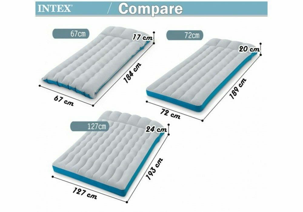 Матрас надувной-127х193х24 см. Intex-67999 Доставка бесплатно — 1