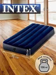 Оригинальный INTEX Надувной матрас (191×76×25). — 1