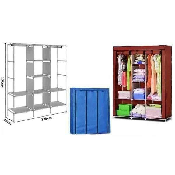 Шкаф складной каркасный тканевый 3х секционный kravat spalniy mebel — 2