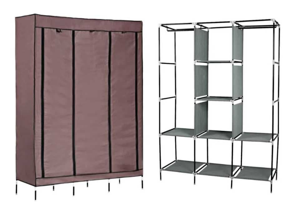 Шкаф складной каркасный тканевый 3х секционный kravat spalniy mebel — 5