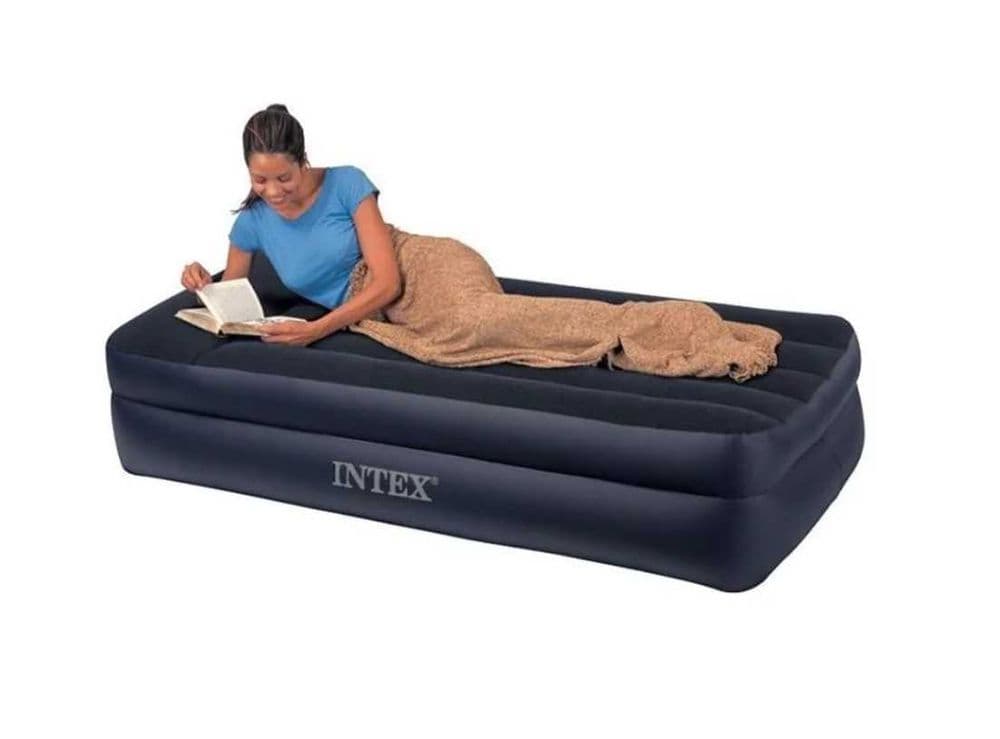 Кровать надувной-191×99×42см. Intex Насос сумка и доставка Бесплатно — 6