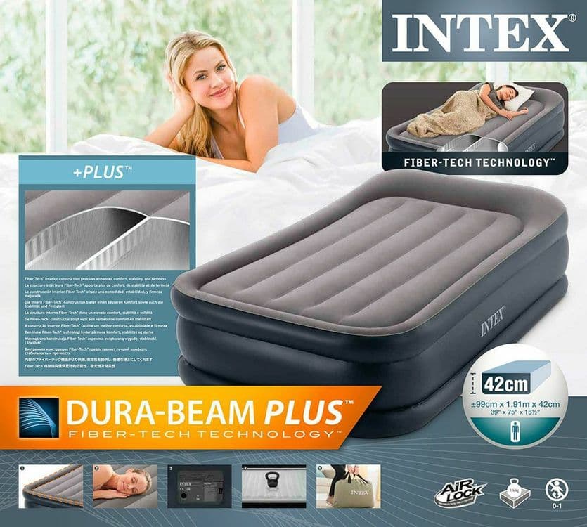 Кровать надувной-191х99х42 см. Intex-64132. Доставка бесплатно — 5
