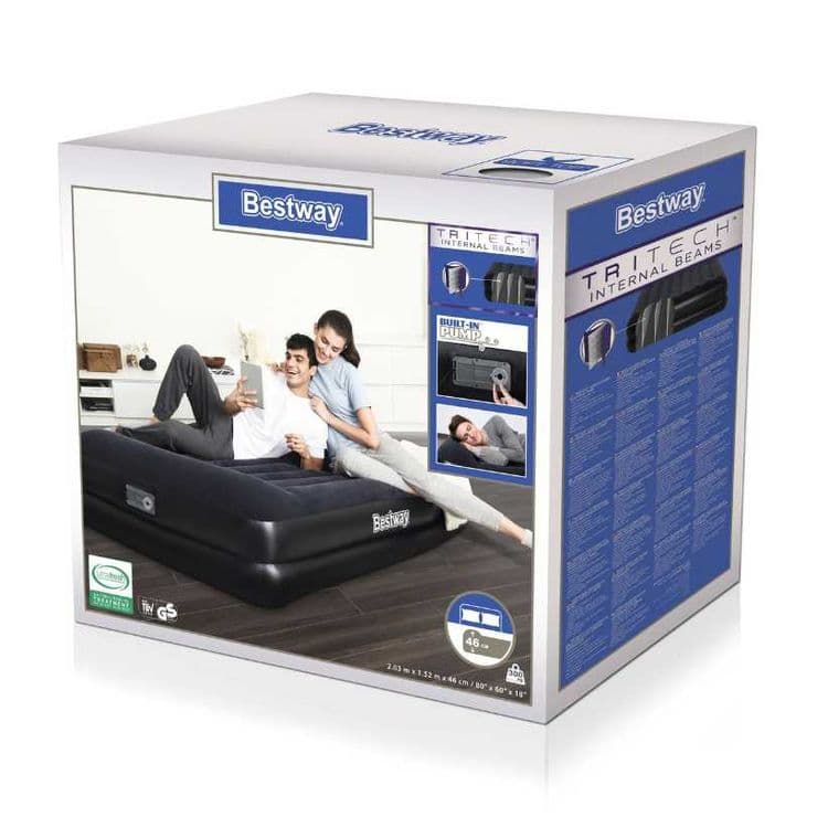 Надувной матрас-intex-203x152x46 см. Сумка, насос и Доставка бесплатно — 2