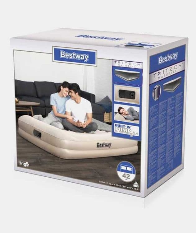 Кровать надувной-203x152x42 см. Intex-67696. Доставка бесплатно — 6